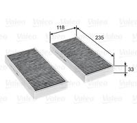 Filtro abitacolo Filtro al carbone attivo 715811 VALEO per MINI BMW