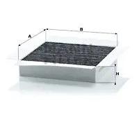 Filtro cabina MANN-FILTER CUK 2032