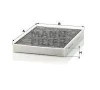 Filtro abitacolo Filtro al carbone attivo CUK 2736-2 MANN-FILTER per BMW ALPINA