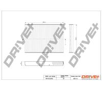 Filtro abitacolo Filtro al carbone attivo DP1110.12.0162 Drve+ per VW AUDI