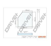 Filtro abitacolo Filtro al carbone attivo DP1110.12.0169 Drve+ per AUDI BENTLEY