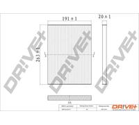 Filtro abitacolo Filtro al carbone attivo DP1110.12.0173 Drve+ per NISSAN