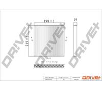 Filtro abitacolo Filtro al carbone attivo DP1110.12.0174 Drve+ per TOYOTA