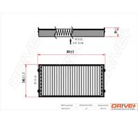 Filtro abitacolo Filtro al carbone attivo DP1110.12.0177 Drve+ per BMW X5 X6