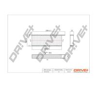 Filtro abitacolo Filtro al carbone attivo DP1110.12.0181 Drve+ per PEUGEOT DS