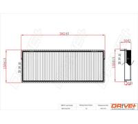 Filtro abitacolo Filtro al carbone attivo DP1110.12.0195 Drve+ per RENAULT