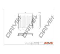 Filtro abitacolo Filtro al carbone attivo DP1110.12.0197 Drve+