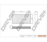 Filtro abitacolo Filtro al carbone attivo DP1110.12.0208 Drve+ per MINI BMW