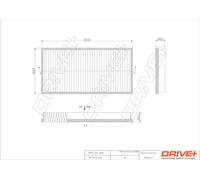 Filtro abitacolo Filtro al carbone attivo DP1110.12.0210 Drve+ per PEUGEOT 406