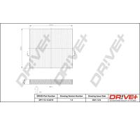 Filtro abitacolo Filtro al carbone attivo DP1110.12.0219 Drve+ per VW AUDI SEAT