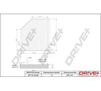 Filtro abitacolo Filtro al carbone attivo DP1110.12.0220 Drve+ per AUDI PORSCHE