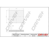 Filtro abitacolo Filtro al carbone attivo DP1110.12.0224 Drve+ per SKODA VW