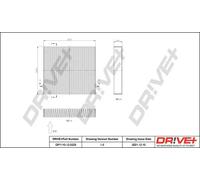 Filtro abitacolo Filtro al carbone attivo DP1110.12.0229 Drve+ per DACIA LADA