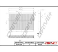 Filtro abitacolo Filtro al carbone attivo DP1110.12.0232 Drve+ per VW