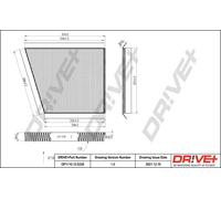 Filtro abitacolo Filtro al carbone attivo DP1110.12.0239 Drve+
