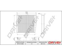 Filtro abitacolo Filtro al carbone attivo DP1110.12.0240 Drve+ per VOLVO S80 I