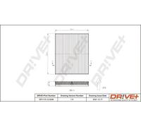 Filtro abitacolo Filtro al carbone attivo DP1110.12.0248 Drve+ per KIA HYUNDAI