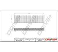 Filtro abitacolo Filtro al carbone attivo DP1110.12.0250 Drve+ per MINI MINI