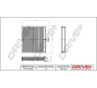 Filtro abitacolo Filtro al carbone attivo DP1110.12.0251 Drve+ per RENAULT