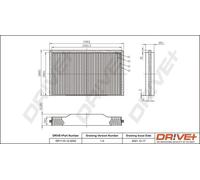 Filtro abitacolo Filtro al carbone attivo DP1110.12.0252 Drve+ per SAAB 9-5