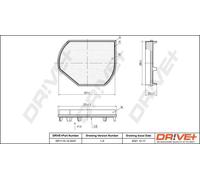 Filtro abitacolo Filtro al carbone attivo DP1110.12.0257 Drve+ per CHRYSLER