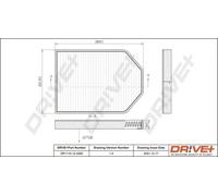 Filtro abitacolo Filtro al carbone attivo DP1110.12.0260 Drve+ per AUDI A8 D2