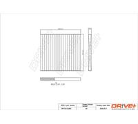 Filtro abitacolo Filtro al carbone attivo DP1110.12.0261 Drve+ per KIA HYUNDAI