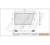 Filtro abitacolo Filtro al carbone attivo DP1110.12.0268 Drve+