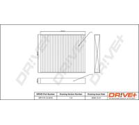 Filtro abitacolo Filtro al carbone attivo DP1110.12.0274 Drve+ per ALPINA BMW