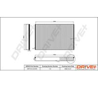 Filtro abitacolo Filtro al carbone attivo DP1110.12.0275 Drve+ per OPEL ASTRA H