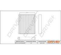 Filtro abitacolo Filtro al carbone attivo DP1110.12.0279 Drve+ per FORD