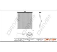 Filtro abitacolo Filtro al carbone attivo DP1110.12.0287 Drve+ per FORD