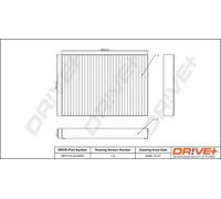 Filtro abitacolo Filtro al carbone attivo DP1110.12.0293 Drve+