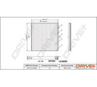 Filtro abitacolo Filtro al carbone attivo DP1110.12.0294 Drve+ per VOLVO S40 I