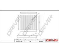 Filtro abitacolo Filtro al carbone attivo DP1110.12.0295 Drve+ per SMART CABRIO