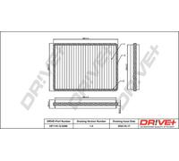 Filtro abitacolo Filtro al carbone attivo DP1110.12.0296 Drve+