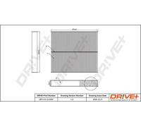 Filtro abitacolo Filtro al carbone attivo DP1110.12.0297 Drve+ per VW SEAT AUDI