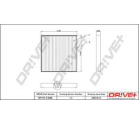 Filtro abitacolo Filtro al carbone attivo DP1110.12.0298 Drve+ per SMART