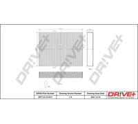 Filtro abitacolo Filtro al carbone attivo DP1110.12.0311 Drve+ per FORD VW