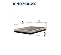 Filtro abitacolo Filtro al carbone attivo K 1075A-2x FILTRON per BMW ALPINA