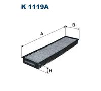 Filtro abitacolo Filtro al carbone attivo K 1119A FILTRON per MINI MINI