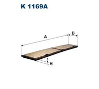 Filtro cabina FILTRON K1169A