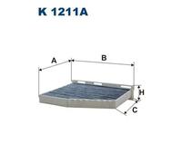 Filtro abitacolo Filtro al carbone attivo K 1211A FILTRON per VW SKODA AUDI SEAT
