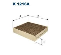 Filtro abitacolo Filtro al carbone attivo K 1216A FILTRON per SMART MITSUBISHI