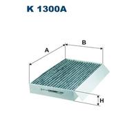 Filtro abitacolo Filtro al carbone attivo K 1300A FILTRON per RENAULT FLUENCE