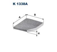 Filtro abitacolo Filtro al carbone attivo K 1338A FILTRON per FORD