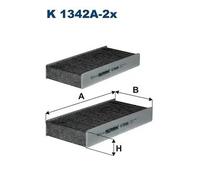 Filtro abitacolo Filtro al carbone attivo K 1342A-2x FILTRON per MINI BMW