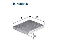 Filtro abitacolo Filtro al carbone attivo K 1388A FILTRON per VW SEAT AUDI SKODA