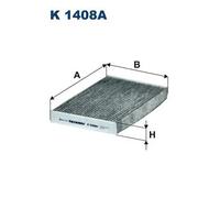Filtro abitacolo Filtro al carbone attivo K 1408A FILTRON per OPEL CITROËN