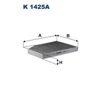 FILTRON Filtro abitacolo Filtro al carbone attivo K 1425A